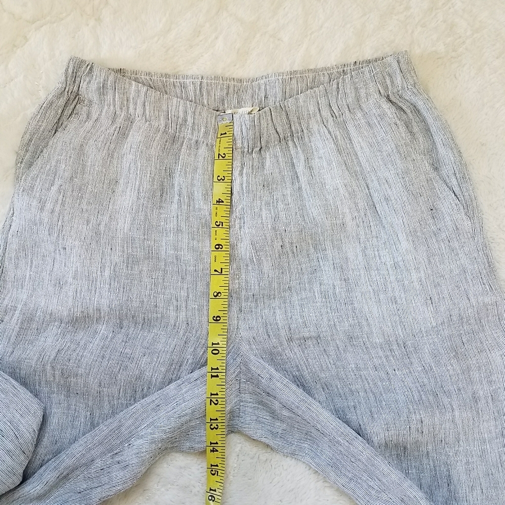 Eileen Fisher Linen Cropped Pants - Picture 5 of 9